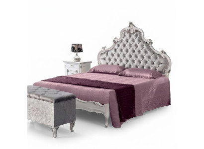 Chesterfield Bett Polster Design Luxus Doppel Hotel Betten Italienische Holz Neu