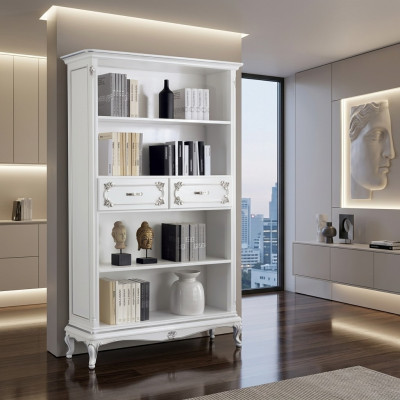 Wohnzimmer Vitrine Schrank Bücher Regal Anrichte Klassische Möbel Regale Holz