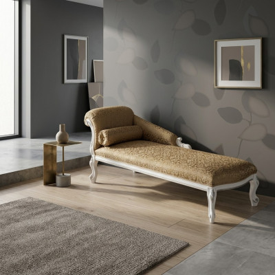 Luxuriöse Chaiselongue Liege Chaiselongue Chaiselongue Art deco Textil Komfort