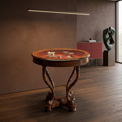 Couchtisch Holztisch Design Tische Italienischer Rundtisch Holz Beistelltisch