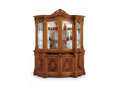 xxl Vitrinen Glas Schrank Echtholz Vitrine Anrichte Italienische Möbel Schränke