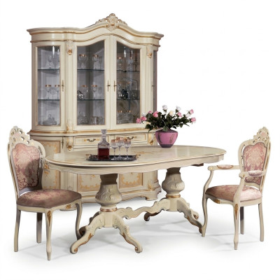 Esszimmer Set Essgruppe Klassischer Echt Holz Set Stuhl Garnitur 2x Stühle 3tlg