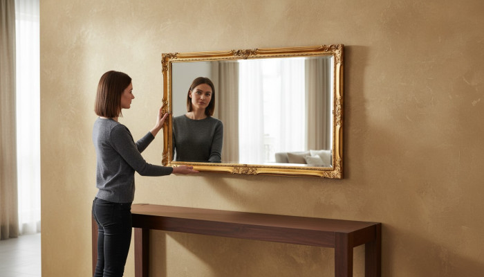 Spiegel Italienische Klassischer Design Möbel Wandspiegel Holz Möbel xll big