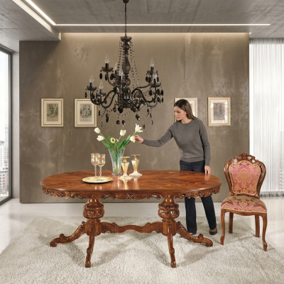 Möbel Einrichtung Gruppe Tisch + 2 Stuhle Set 3tlg. Esstisch Garnitur Esszimmer