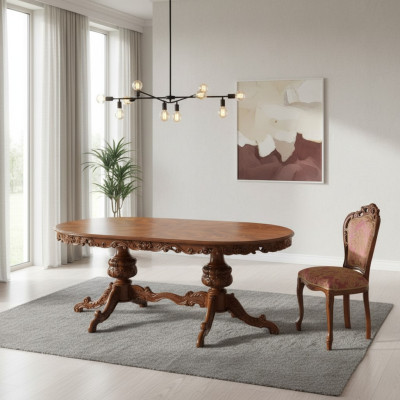 Möbel Einrichtung Gruppe Tisch + 2 Stuhle Set 3tlg. Esstisch Garnitur Esszimmer