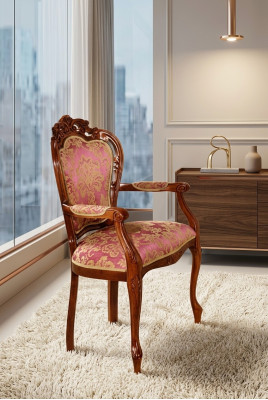 Klassische Stühle Stuhl Designer Holzstuhl Esszimmerstuhl Luxus Holz Lehnstuhl