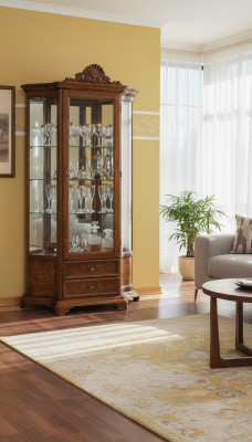 Möbel Glasschrank Vitrine Holz Vitrinen Glas Schrank Schränke Regale Italien
