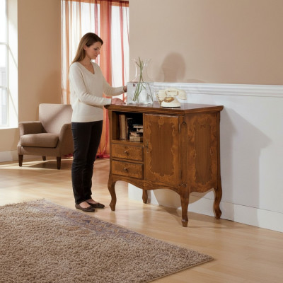 Klassische Kommode Schrank Holz Schränke Möbel Konsolen Italienische Möbel Braun