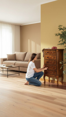 Kommoden Holz Schränke Anrichte Möbel Kommode Sideboard Schrank Klassische neu