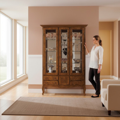 Schränke Vitrinen Glasschrank Holz Vitrine Schrank Möbel Italienische Anrichte