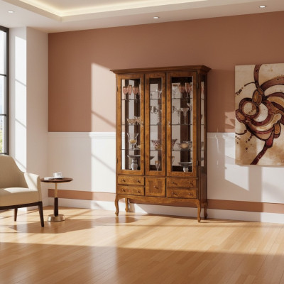 Schränke Vitrinen Glasschrank Holz Vitrine Schrank Möbel Italienische Anrichte