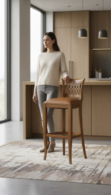 Barhocker Design Stühle Tresenhocker Barhocker Italien Leder luxuriös Stuhl Bar