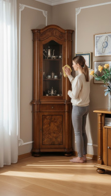 Wohnzimmer Möbel Glasschrank Vitrine Holz Vitrinen Glas Schrank Schränke Regale