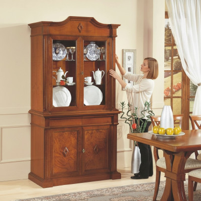 Möbel Glasschrank Vitrine Holz Vitrinen Glas Schrank Schränke Regale Italien