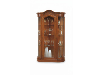 Anrichte Schrank Glasschrank Holz Schränke Italienische Möbel Vitrine Vitrinen