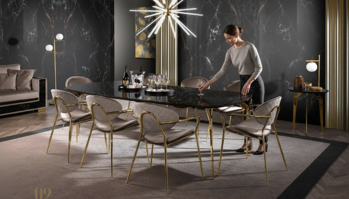 Luxus Esstisch Modern Esszimmer Küche Ess Tische Design Tisch Glas 250 cm XXL