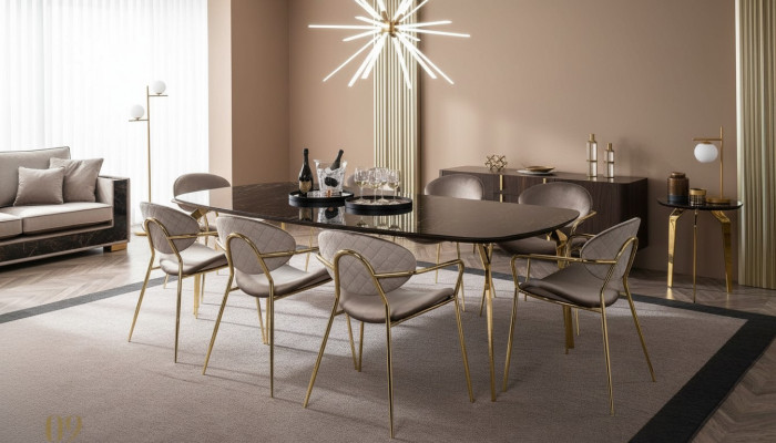 Luxus Esstisch Modern Esszimmer Küche Ess Tische Design Tisch Glas 250 cm XXL