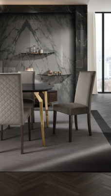Stuhl Esszimmerstuhl Stühl 1 Sitzer Sessel Luxus Möbel Design Stühle Stoff Neu
