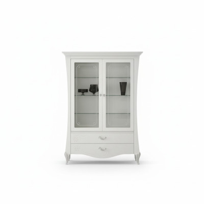 Luxus Schaufenster Vitrine Vitrinen Glas Schrank Stil Italy Modern Design Holz