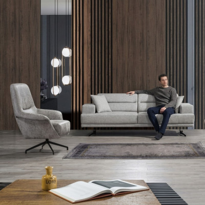 Sofagarnitur 3+1 Sitzer Garnitur Sofa Sessel Sofas Polster Couch Modern Design