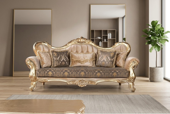 Sofa 3 Sitzer Sofas Sitz Klassische Couch Luxus Textil Wohnzimmer Dreisitzer Neu