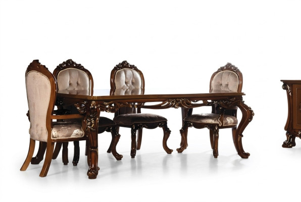 Tisch Esszimmertisch Esstisch Esszimmer Holz Tische Barock Ess Luxus Möbel Neu