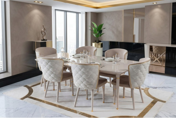 Esstisch Tisch Tische Modern Holz Ess Esszimmer Design Italienischer Stil Neu