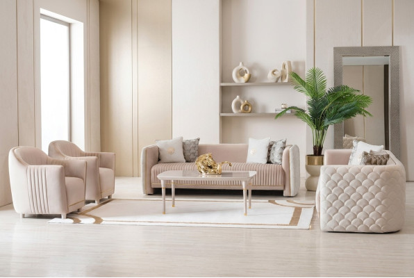 Sofa Couch Samt Polster Sitz 3311 Sitzer Design Couchen Sofas Holz Neu Garnitur