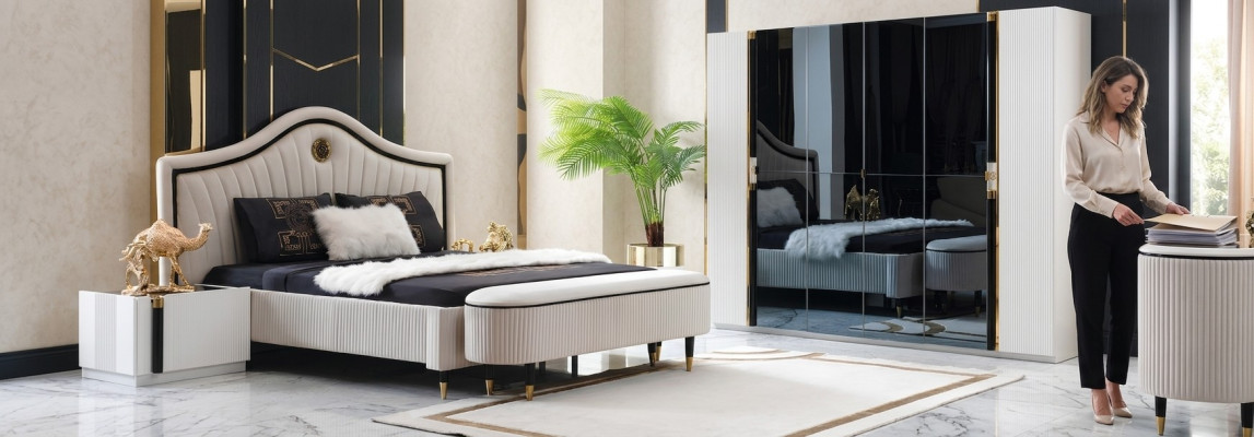 Schlafzimmer Design Bett Luxus Betten Neu Doppel Polster Möbel Hotel Ehe Design