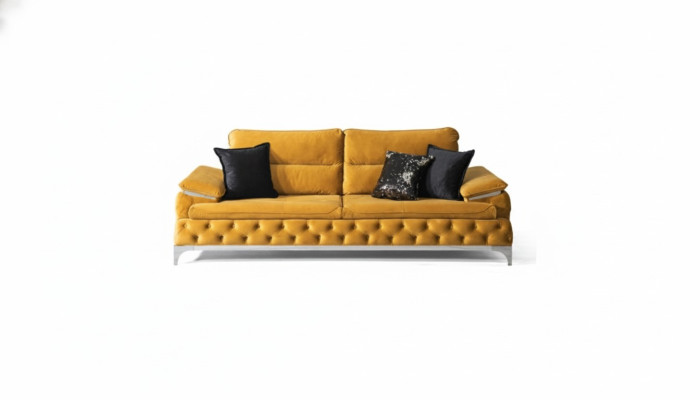 Sofa 3 Sitzer Textil Sofas Couch Polster Luxus Möbel Moderner Dreisitzer Neu