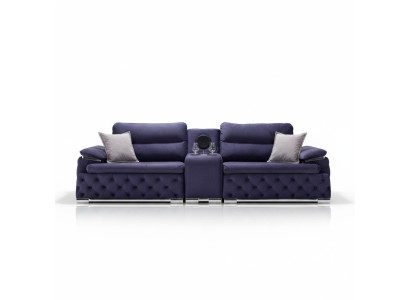 Chesterfield Sofas Couches Polsterung 4 Sitzer Lila Design xxl Big Sofa Couch