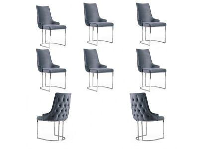 Esszimmer Stühle Chesterfield Lehnstuhl Modern Garnitur 6x Stuhl Set Gruppe Neu