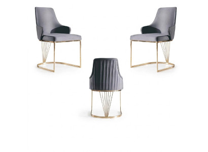 Stuhl 2x Ess Zimmer Neu Stühle Polsterstuhl Metall Lounge Design Möbel
