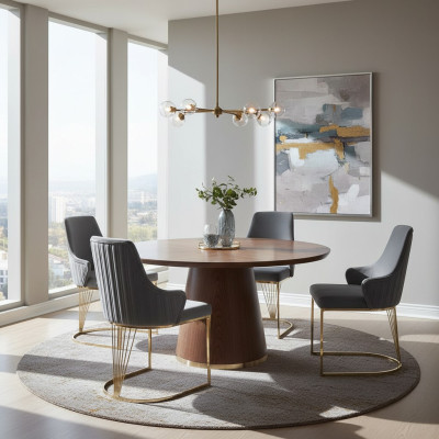 Gruppe Set 4x Sessel Stuhl Design Stoff Polster Stühle Gastro Esszimmer