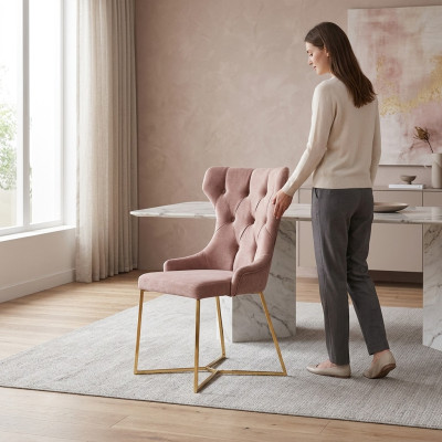 Design 8x Stühle Gruppe Set Polster Esszimmer Stuhl Garnitur Sessel