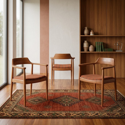 Sessel Set Garnitur 2x Polster Sitzer Klassische Sitz Polster Textil