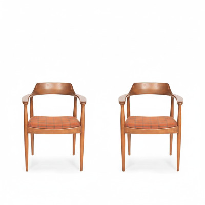 Sessel Set Garnitur 2x Polster Sitzer Klassische Sitz Polster Textil