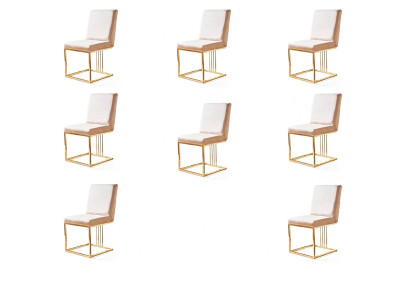 Design 8x Stühle Gruppe Set Polster Gastro Neu Esszimmer Stuhl Garnitur Sessel