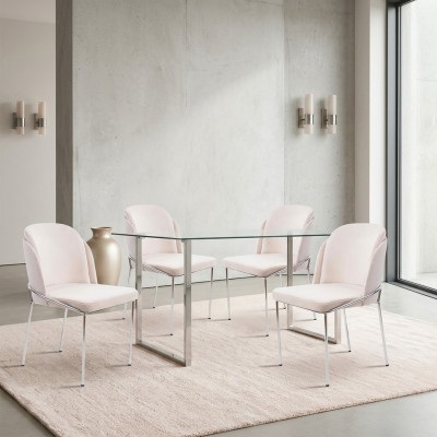 Stuhl 4X Stühle Gruppe Garnitur Esszimmer Sessel italienischer Stil