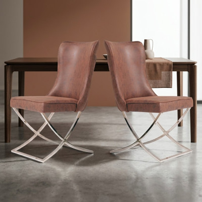 Esszimmer Stuhl Garnitur Sessel Gastro Design 2x Stühle Gruppe Polster