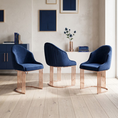 Designer Lehn Sitz Sessel luxus Ess Zimmer 2x Stühle Polster Textil