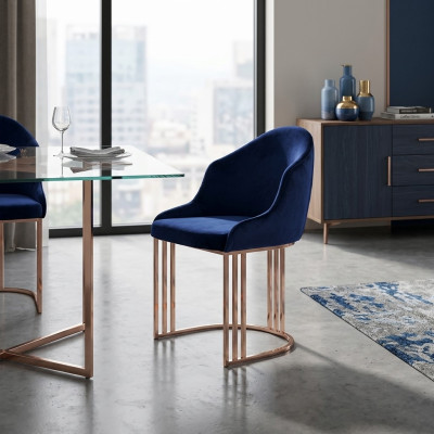 Designer Sessel luxus Ess Zimmer 4x Stuhl Stühle Polster Textil Modern