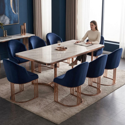 Garnitur Sessel Lounge Küche 8x Design Polster Sitz Stühle Stuhl Set