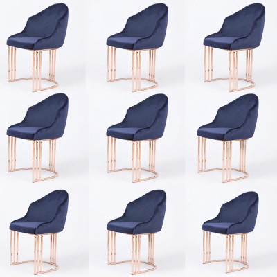 Garnitur Sessel Lounge Küche 8x Design Polster Sitz Stühle Stuhl Set