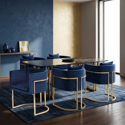 Stuhl 4x Polster Stuhl Fernseh Lounge Club Garnitur Sitz Sessel Ess