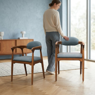 Designer Stuhl Set Esszimmer Lehn Polster Sitz Stühle Garnitur Komplett