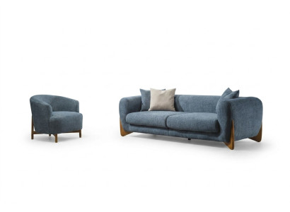 Wohnzimmer Klassische Sofagarnitur 3 Sitzer Italienischer Stil Sessel Neu 2tlg.