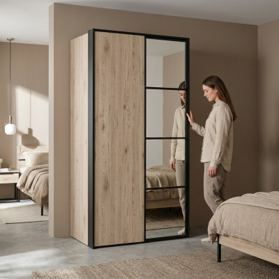 Loft Kleiderschrank Mehrzweckschrank Holz Schrank Schränke Möbel Braun