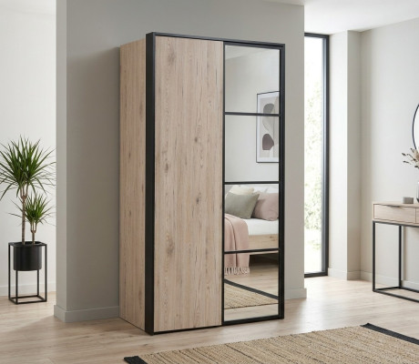 Loft Kleiderschrank Mehrzweckschrank Holz Schrank Schränke Möbel Braun