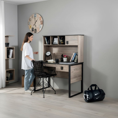 Schreibtisch Modern Holz Jugend Kinderzimmer Braun Möbel Design Schlafzimmer Neu